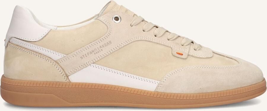 STEFANO LAURAN Lage Sneakers Heren Star 18 Maat: 40 Materiaal: Leer Kleur: Beige