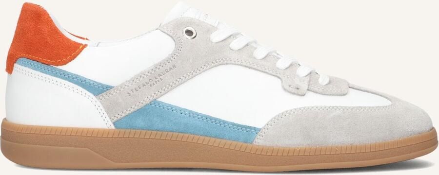 STEFANO LAURAN Lage Sneakers Heren Star 18 Maat: 45 Materiaal: Leer Kleur: Wit
