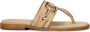 STEFANO LAURAN Teenslippers Dames Sue Teenslipper Maat: 36 Materiaal: Suède Kleur: Beige - Thumbnail 1