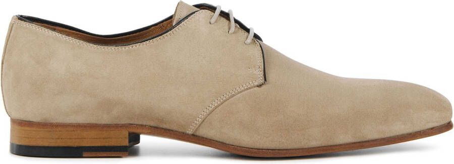 Stefano Lauran Veterschoenen Heren Schoenen Suède S3085. Zand