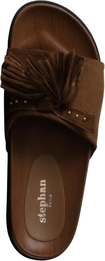 Stephan Paris Slippers met plateauzool om gewoon aan te trekken