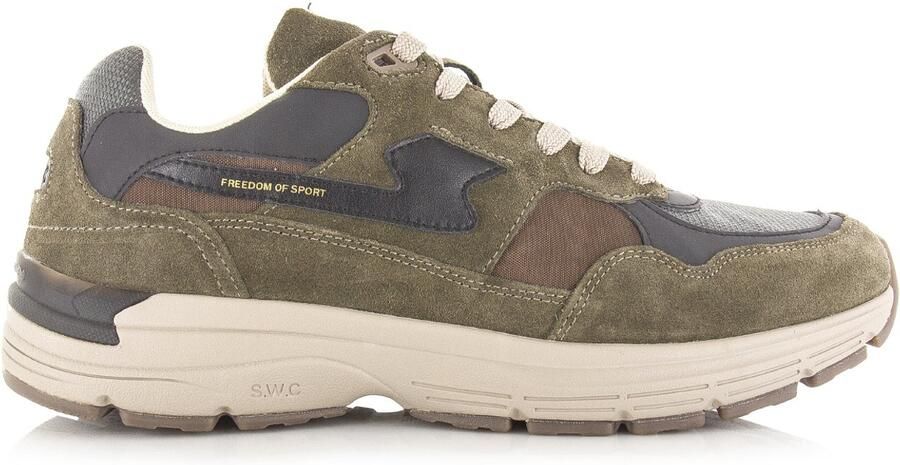 Stepney Workers Club S.W.C Amiel S-Strike geo merged woodland Suede Unisex