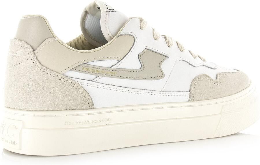 Stepney Workers Club S.W.C Pearl S-Strike Leather wit Leer Unisex