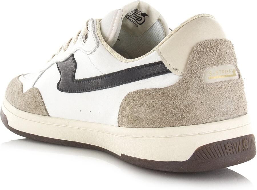 Stepney Workers Club S.W.C Pro Cup 01 S-Strike Geo-Merged Wit Leer Lage sneakers Unisex
