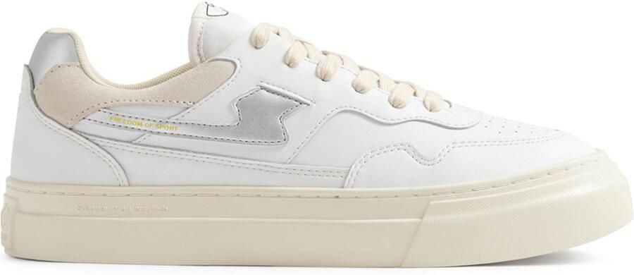 Stepney Workers Club Women Pearl S-Strike Leather White Silver