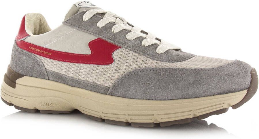 Stepney Workers Club S.W.C Osier S-Strike Geo-Merged grey red Suede Unisex