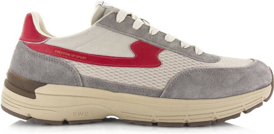 Stepney Workers Club S.W.C Osier S-Strike Geo-Merged grey red Suede Unisex