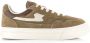 Stepney Workers Club S.W.C Pearl S-Strike Geo-Merged brown Suede Unisex - Thumbnail 1