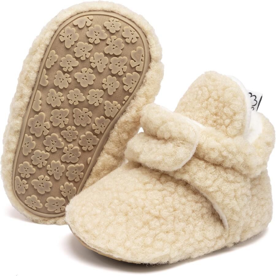 Steppies Baby slofjes teddy Beige Stappertjes