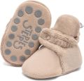 Steppies Babyslofjes Antislip voor en Lichtbruin Stappertjes - Lichtbruin