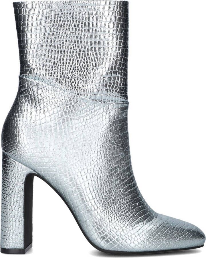 Steve Madden Aisha Enkellaarsjes Enkelboots met rits Dames Zilver