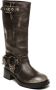 Steve Madden Beau Boot Donkergrijze Leren Dameslaars met Gespdetails Vrouwen - Thumbnail 3