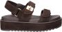 Steve Madden Bigmona suède sandalen donkerbruin - Thumbnail 2
