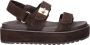 Steve Madden Bigmona suède sandalen donkerbruin - Thumbnail 2