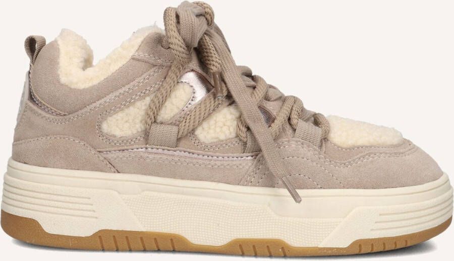 Steve Madden Beige Lage Sneakers met Plateauzool