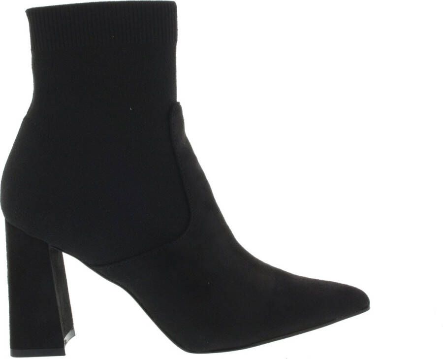 STEVE MADDEN Purify Bootie Zwart Suede Enkellaars met hak Dames