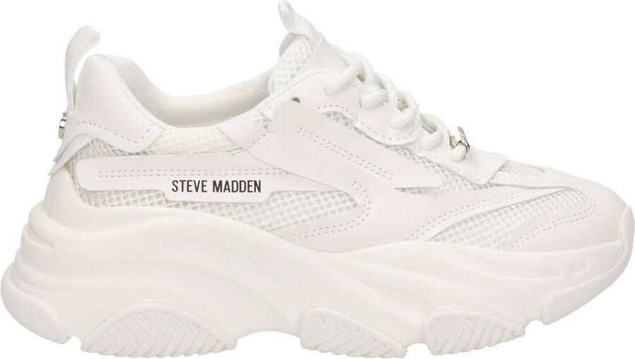 STEVE MADDEN Possession Wit Leer Lage sneakers Dames - Foto 5