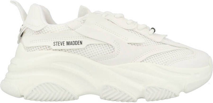 STEVE MADDEN Possession Wit Leer Lage sneakers Dames - Foto 7