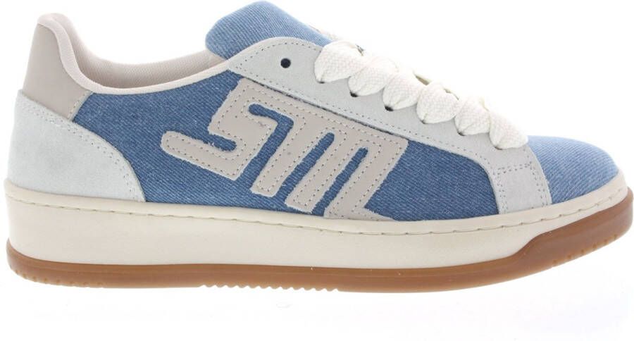 Steve Madden Dames Sneakers Alysha Denim off White Jeansblauw