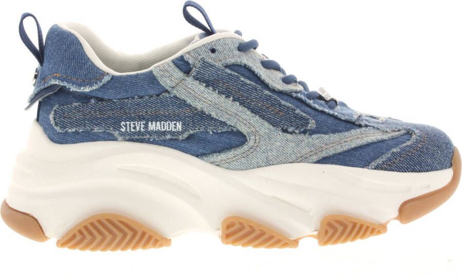 Steve Madden Possession Lage sneakers Leren Sneaker Dames Blauw - Foto 1