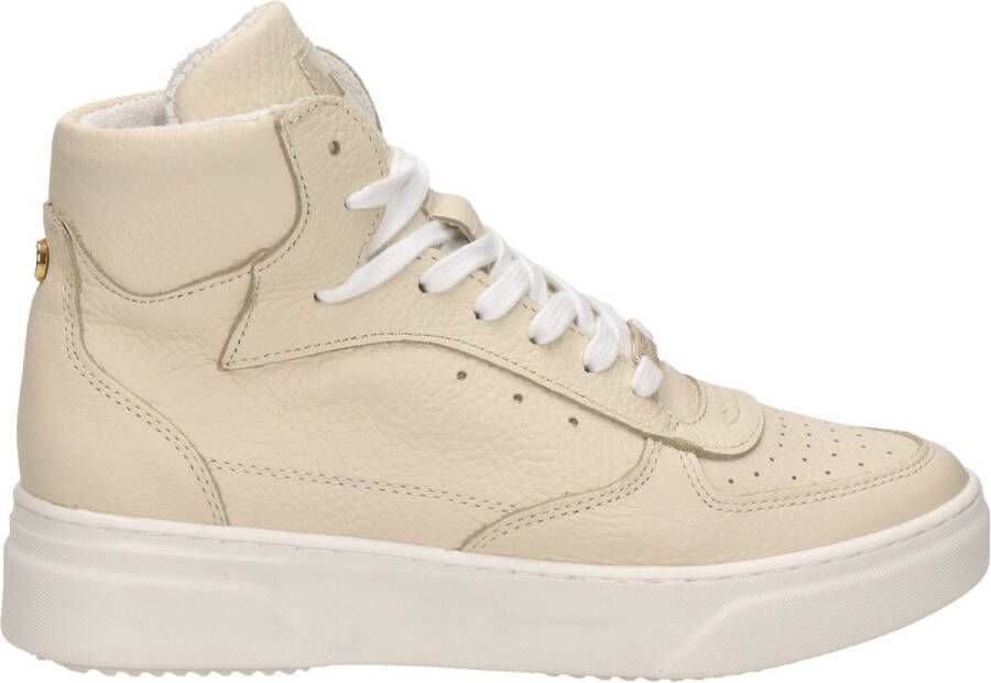 Steve Madden Danoi Hoge sneakers Leren Sneaker Dames Beige