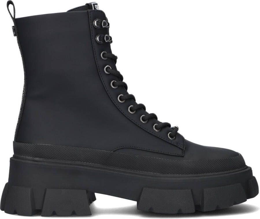 Steve Madden Forecast Veterboots Laarzen Met Veters Dames Zwart - Foto 2