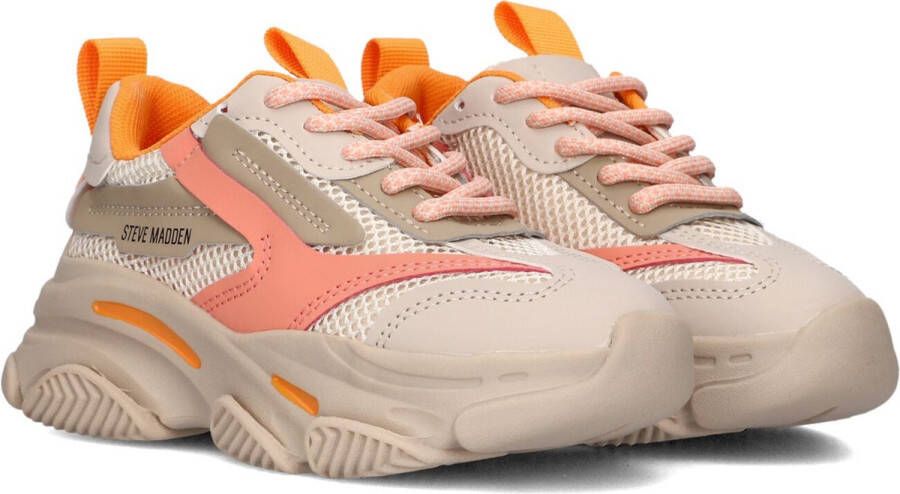 Steve Madden JPossession chunky sneakers grijs oranje Meisjes Textiel Meerkleurig 31 - Foto 2