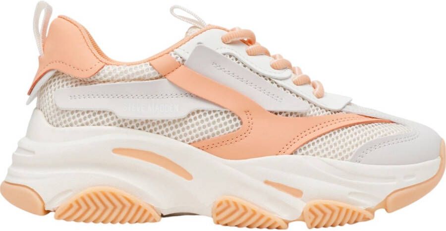 Steve Madden JPossession chunky sneakers wit oranje - Foto 2