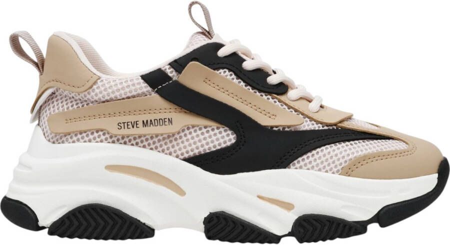 Steve Madden JPossession chunky sneakers wit beige zwart - Foto 2
