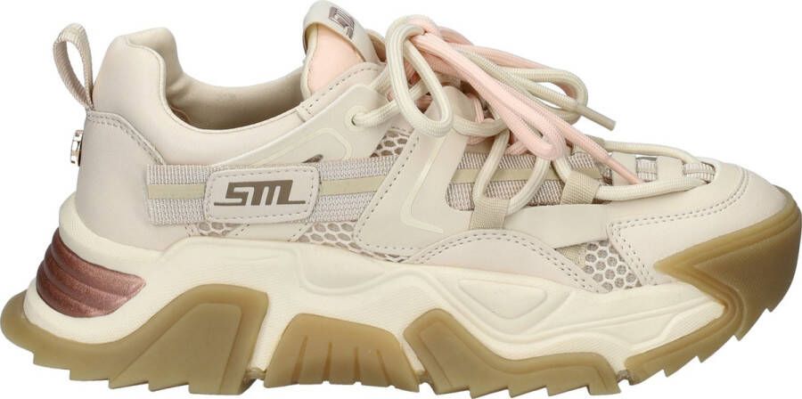 Steve Madden Kingdom-E chunky sneakers creme roségoud - Foto 2