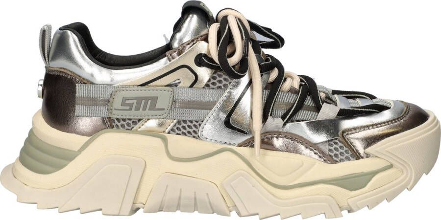 Steve Madden Kingdom-E chunky sneakers zilver