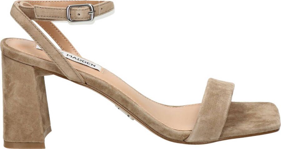 STEVE MADDEN Luxe Sandal Beige Suede Sandalen met hak - Foto 4
