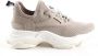Steve Madden Dames Veterschoenen Match Sm11000442 Taupe - Thumbnail 1