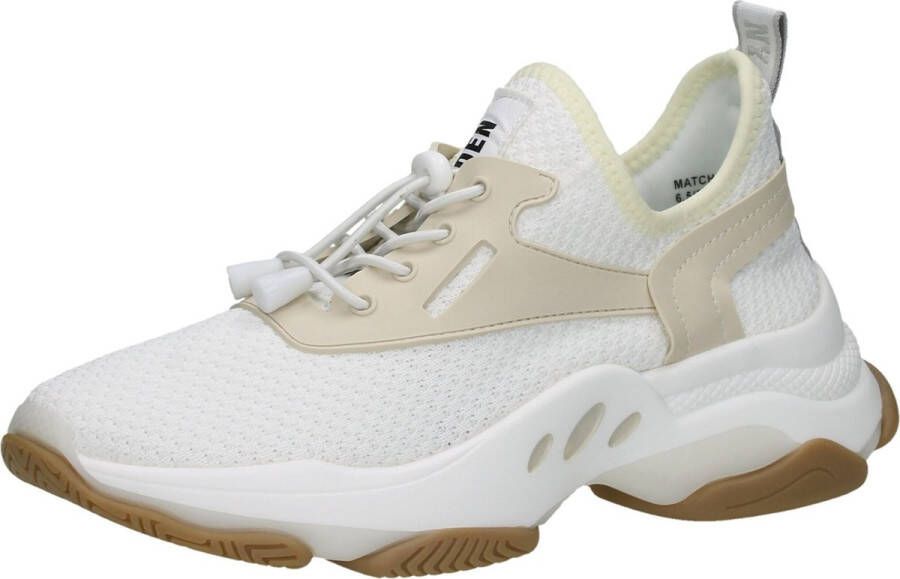 Steve Madden Match Dames Sneakers Wit Beige