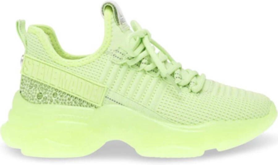 Steve Madden Maxilla-R Dames Sneaker Neon Lime Damesschoenen