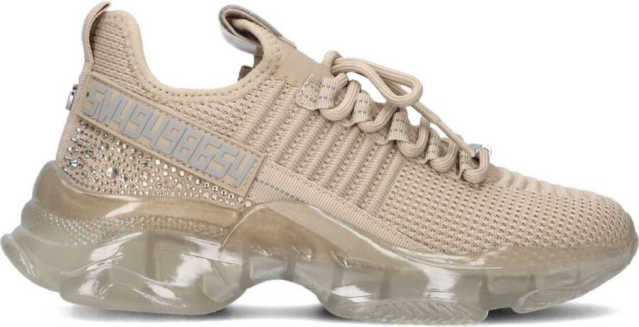 Steve Madden Roségouden Sneakers met Decoratieve Stenen Beige Dames