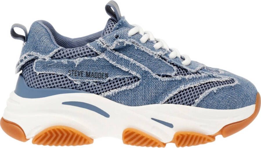Steve Madden JPossession chunky sneakers denimblauw Meisjes Textiel Meerkleurig 34