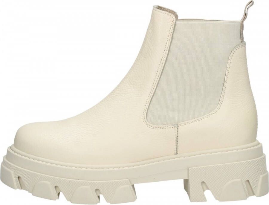 Steve Madden Mixture chunky leren chelsea boots off white - Foto 3