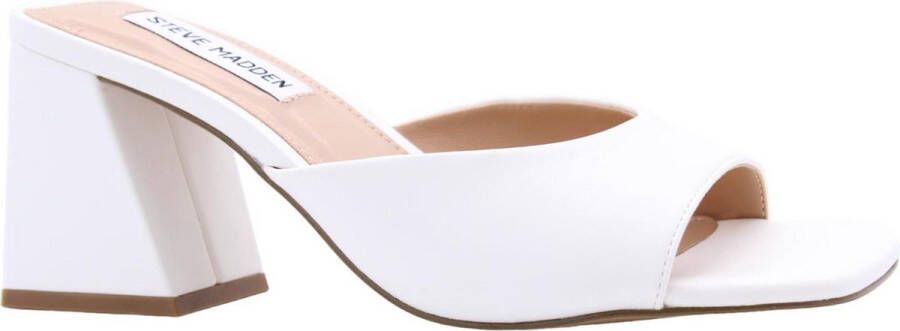 Steve Madden Stijlvolle Muiltjes voor Vrouwen White Dames