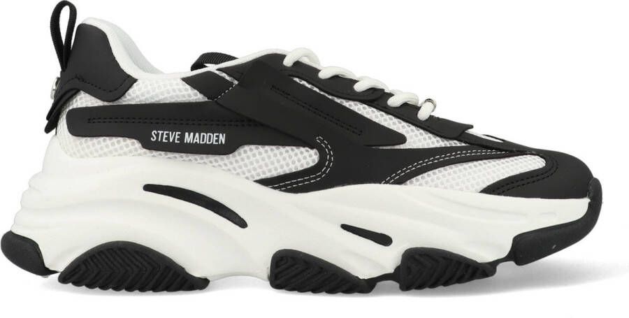 Steve Madden -Possession-E Zwart Wit-Dames Sneaker-SM19000033-04005