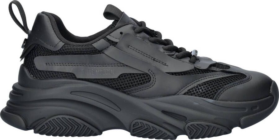 STEVE MADDEN Possess Zwart Leer Lage sneakers Heren - Foto 2