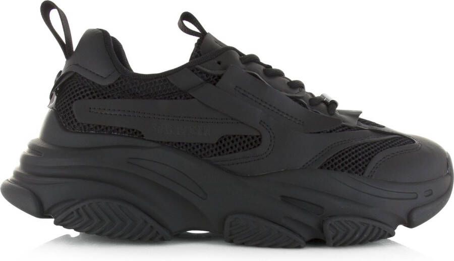 STEVE MADDEN Possess Zwart Leer Lage sneakers Heren