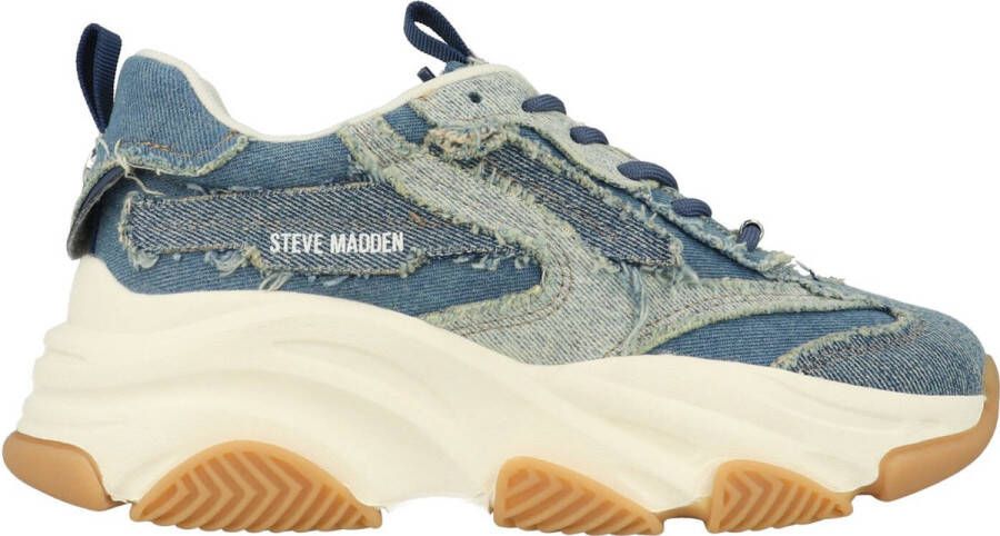 Steve Madden Dames Sneakers Possession-e Denim Multi Jeansblauw