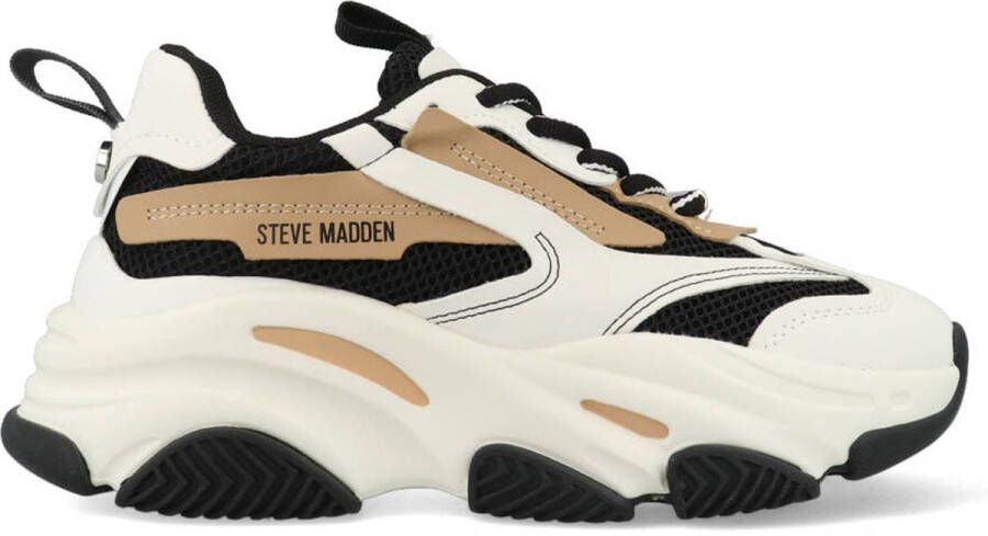 STEVE MADDEN Possession Zwart Leer Lage sneakers Dames