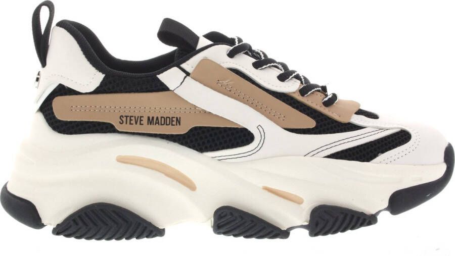 STEVE MADDEN Possession-E tan Zwart Kunststof Lage sneakers Dames