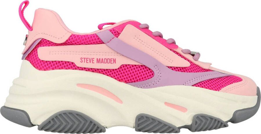 Steve Madden Possession Lage sneakers Leren Sneaker Dames Paars