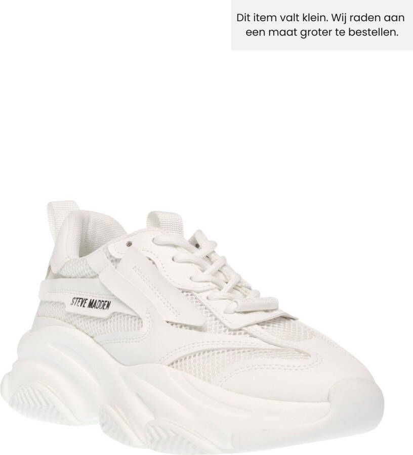 STEVE MADDEN Possession-E white Wit Kunststof Lage sneakers Dames - Foto 3