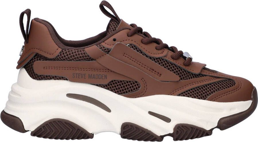 Steve Madden Possession Sneakers Laag donkerbruin