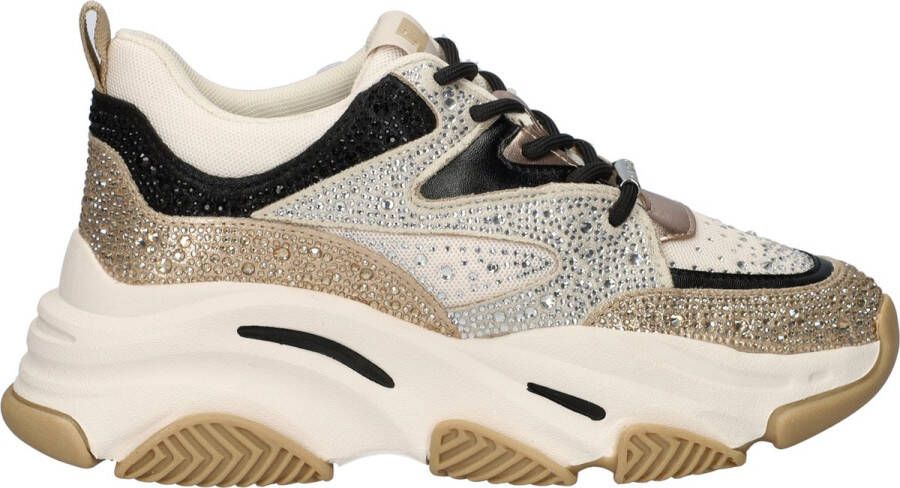 Steve Madden Privy Sneakers Laag Goudkleur