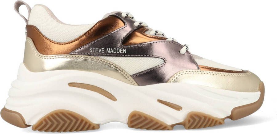 STEVE MADDEN Progressive pewter gold Grijs Mesh Lage sneakers Dames - Foto 3